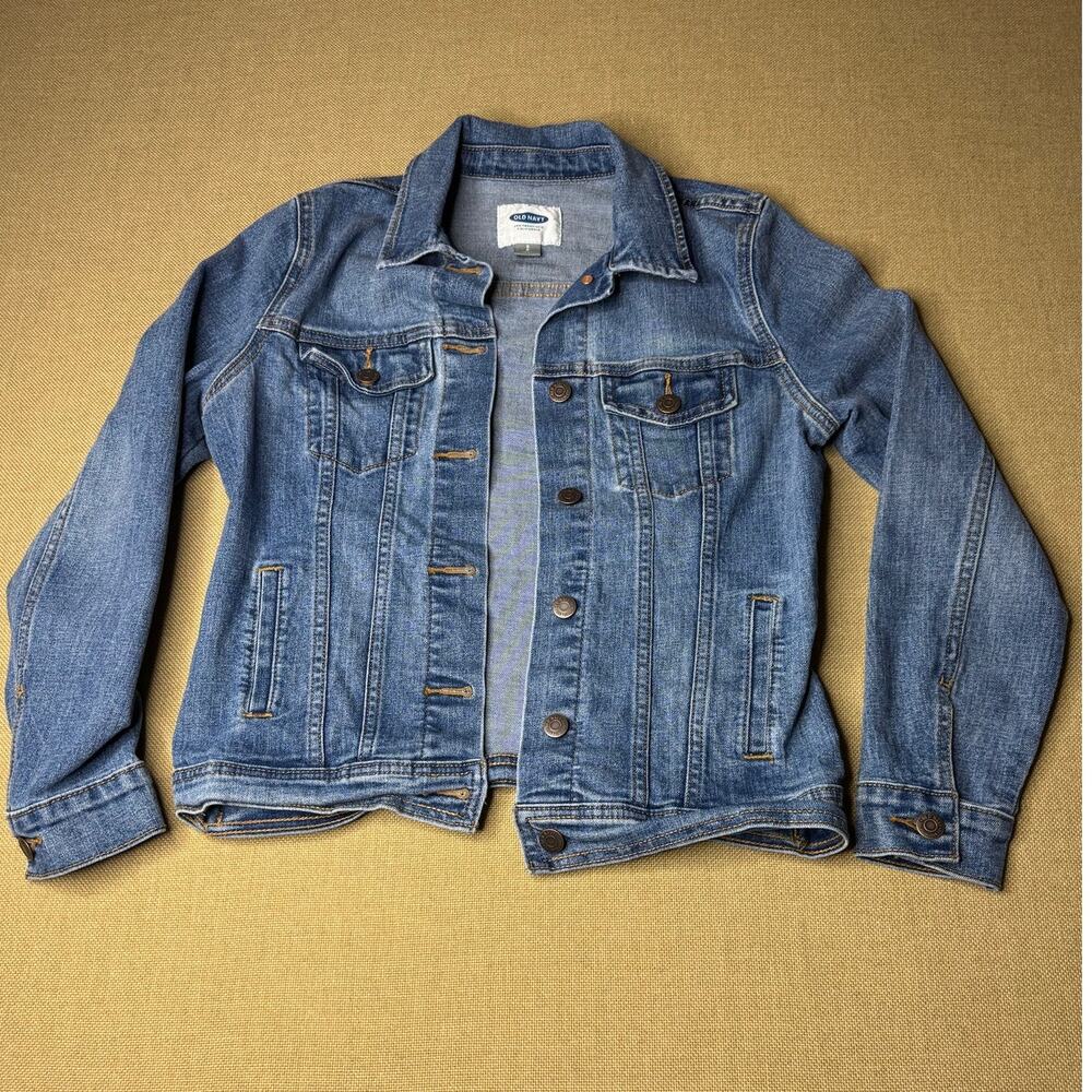 Old Navy Women’s Denim Jean Jacket Size Small Medium Wash Trucker Classic